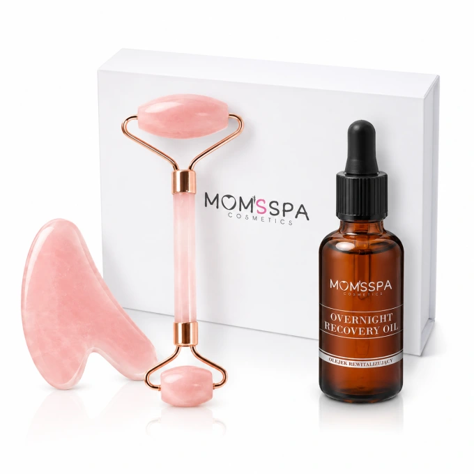 Kamienie GUA SHA + olejek Recovery Oil