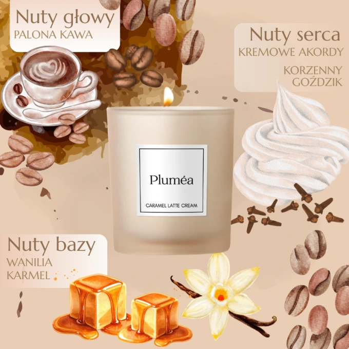 Świeca sojowa CARAMEL LATTE CREAM