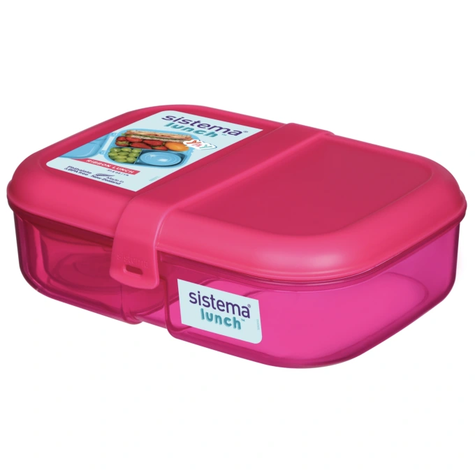 Pojemnik Ribbon Lunch 1.1L cały różowy