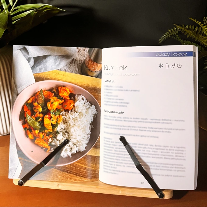 Stojak na książkę kucharską