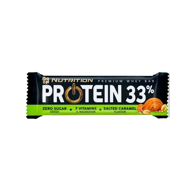 Baton proteinowy 33% słony karmel 50g