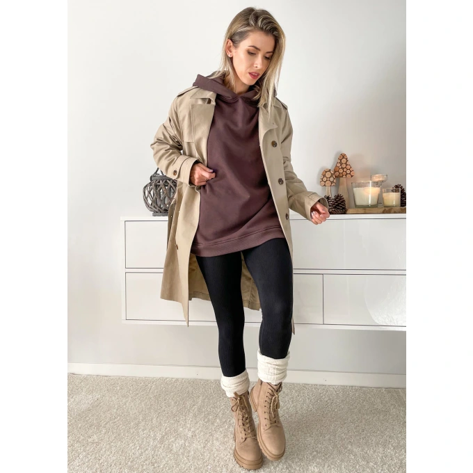Bluza oversize - DARK CHOCOLATE