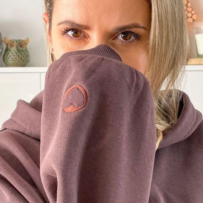 Bluza oversize - DARK CHOCOLATE