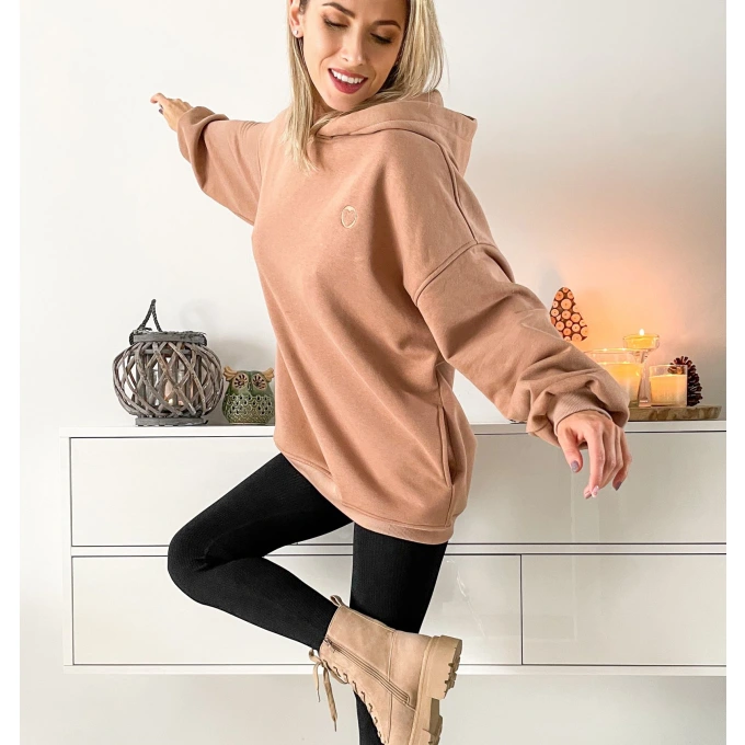 Bluza oversize - SWEET CARAMEL