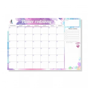 Planer rodziny - 25 arkuszy