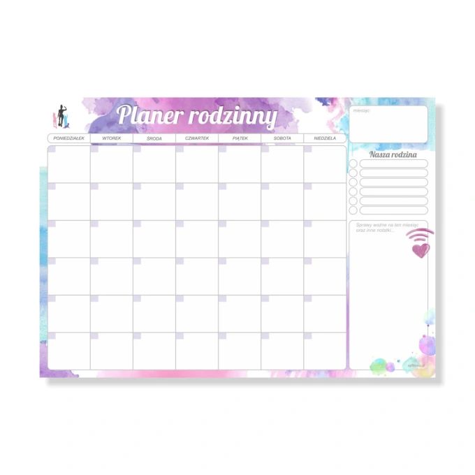Planer rodziny - 25 arkuszy
