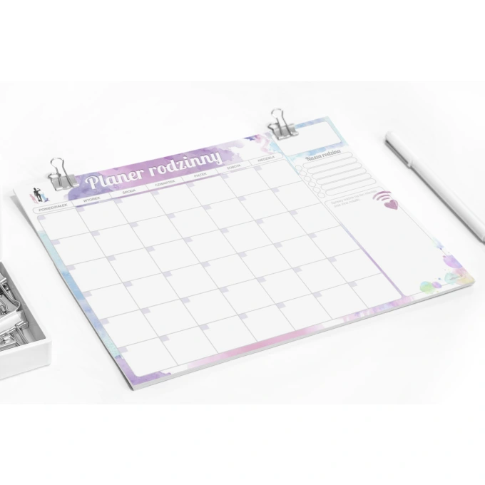 Planer rodziny - 25 arkuszy